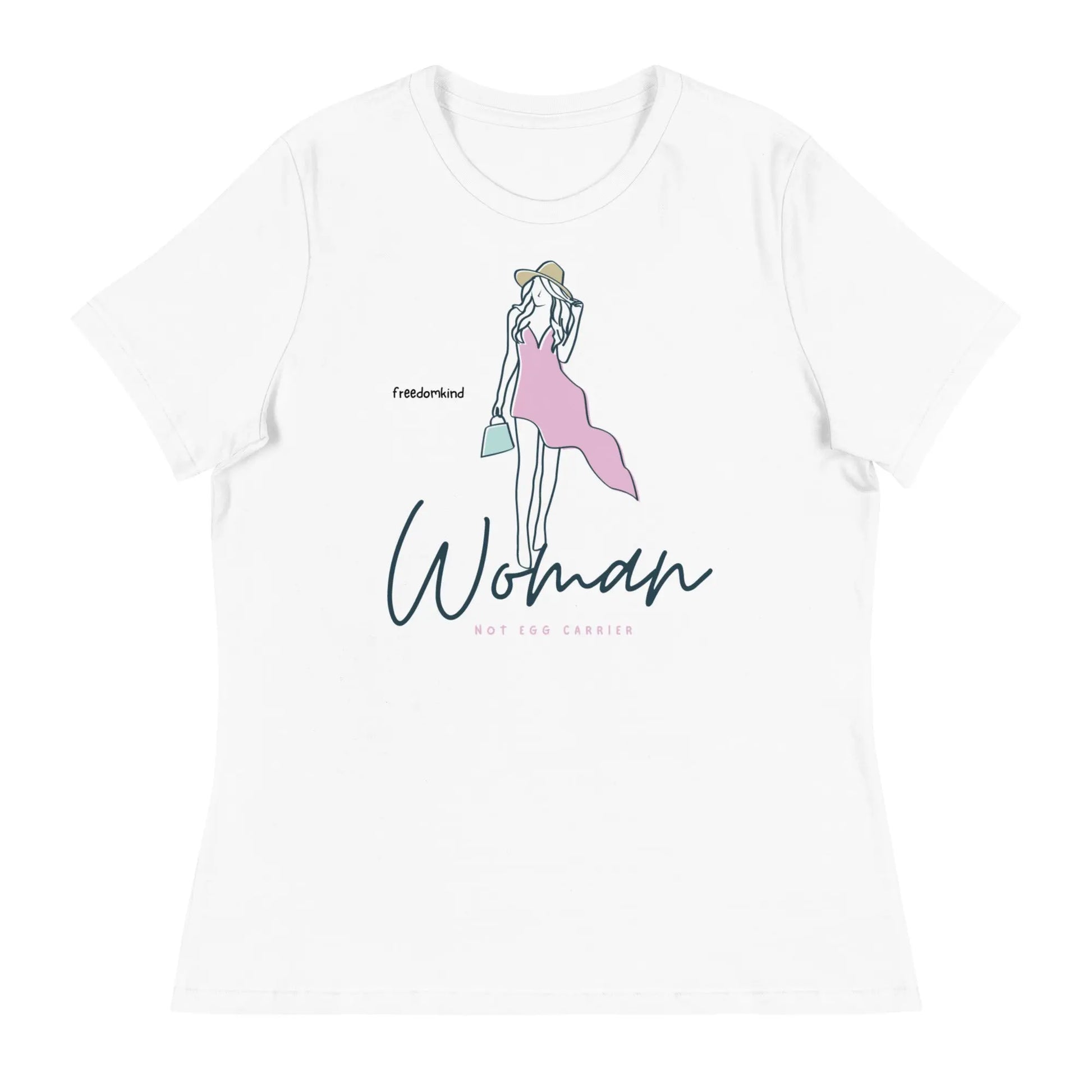 Women's Relaxed T-Shirt: 'Motherhood in Progress' | 'I'm Not Carrying an Egg, It's a Baby!' | Freedom Kind - Image #27