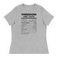 FK Food Label Women's Relaxed T-Shirt | Freedom Kind Apparel - Image #1