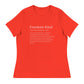 Freedom Kind Definition Women's Relaxed T-Shirt - Image #4