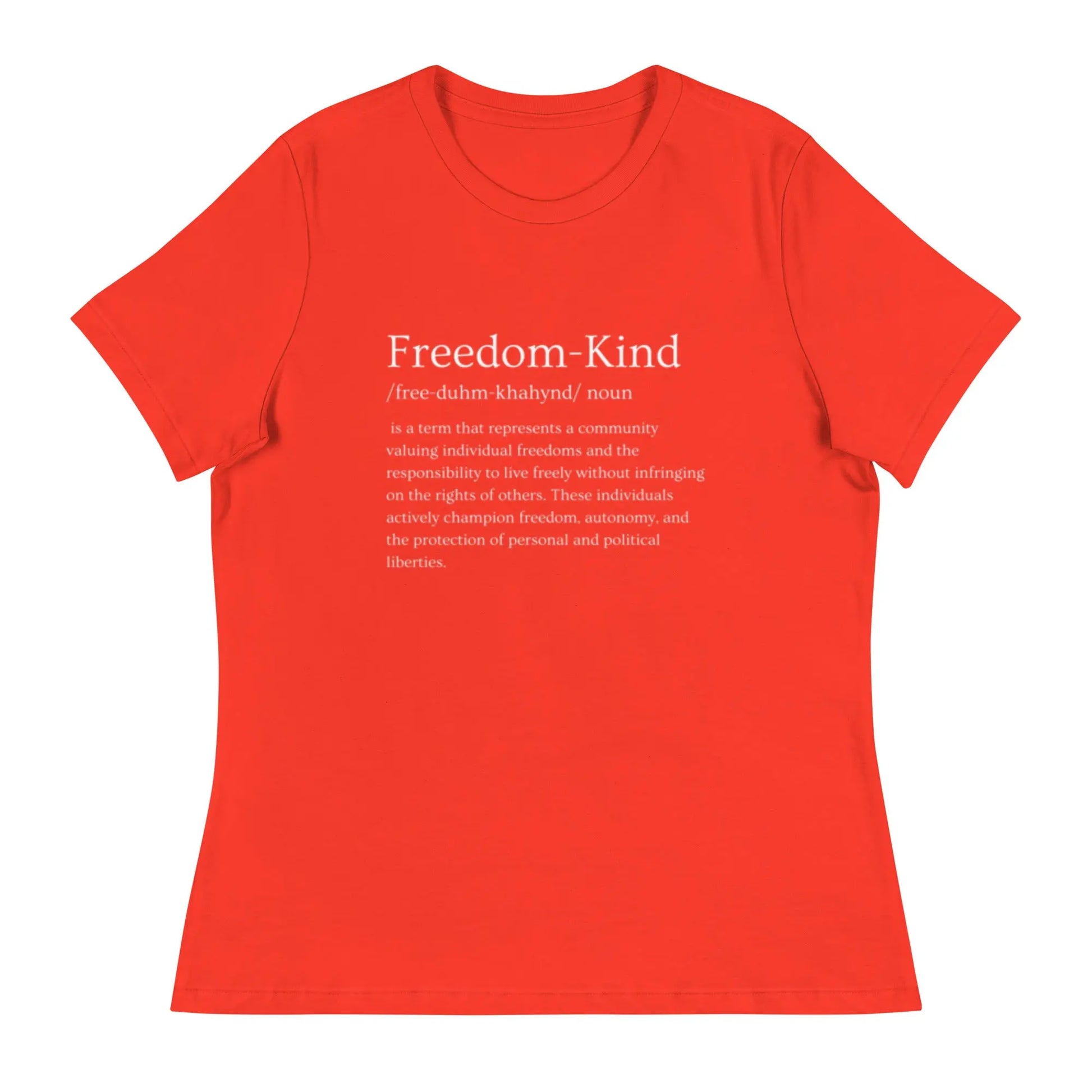 Freedom Kind Definition Women's Relaxed T-Shirt - Image #4