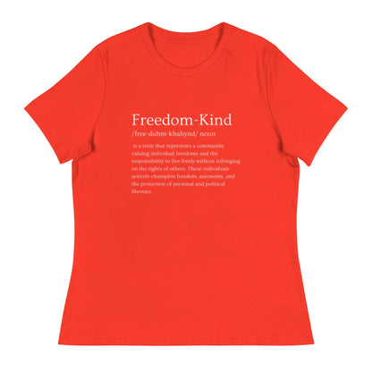 Freedom Kind Definition Women's Relaxed T-Shirt - Image #4