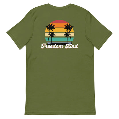 Freedom Kind Beach Sunset T-shirt - Image #3