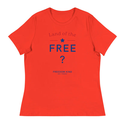 Land Of The Free ? Women's Relaxed T-Shirt | Freedom Kind Apparel - Image #4