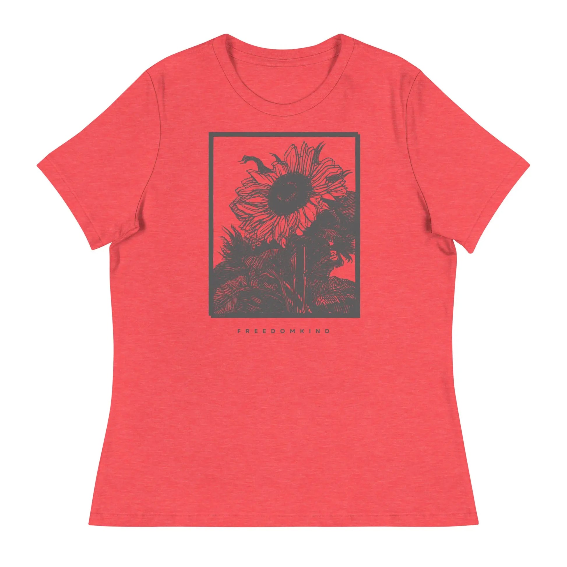 Women's Relaxed T-Shirt with Sunflower Design | Freedom Kind Apparel - Image #4