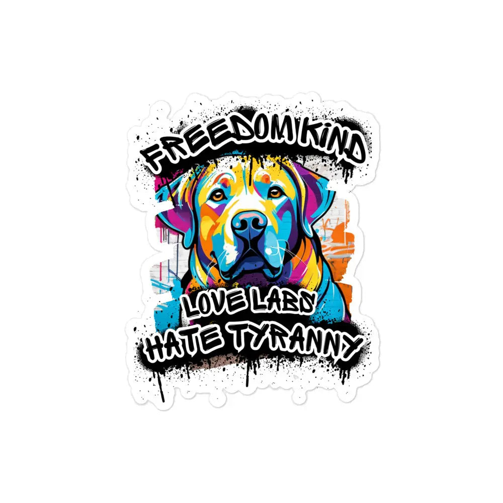 Love Labs Hate Tyranny | Bubble-free Stickers - Image #3