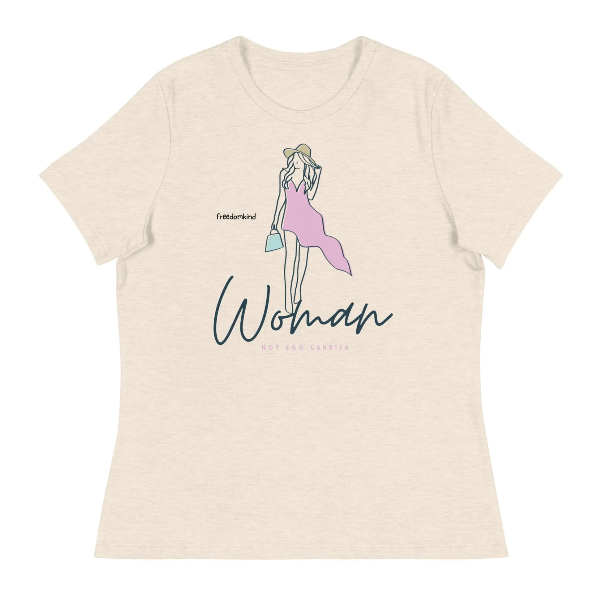Women's Relaxed T-Shirt: 'Motherhood in Progress' | 'I'm Not Carrying an Egg, It's a Baby!' | Freedom Kind - Image #23