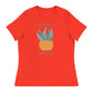 Women's Relaxed T-Shirt: Plant Lover Anti-Tyranny | Freedom Kind Apparel - Image #5