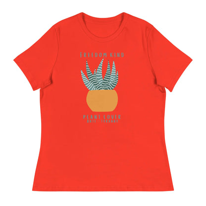 Women's Relaxed T-Shirt: Plant Lover Anti-Tyranny | Freedom Kind Apparel - Image #5