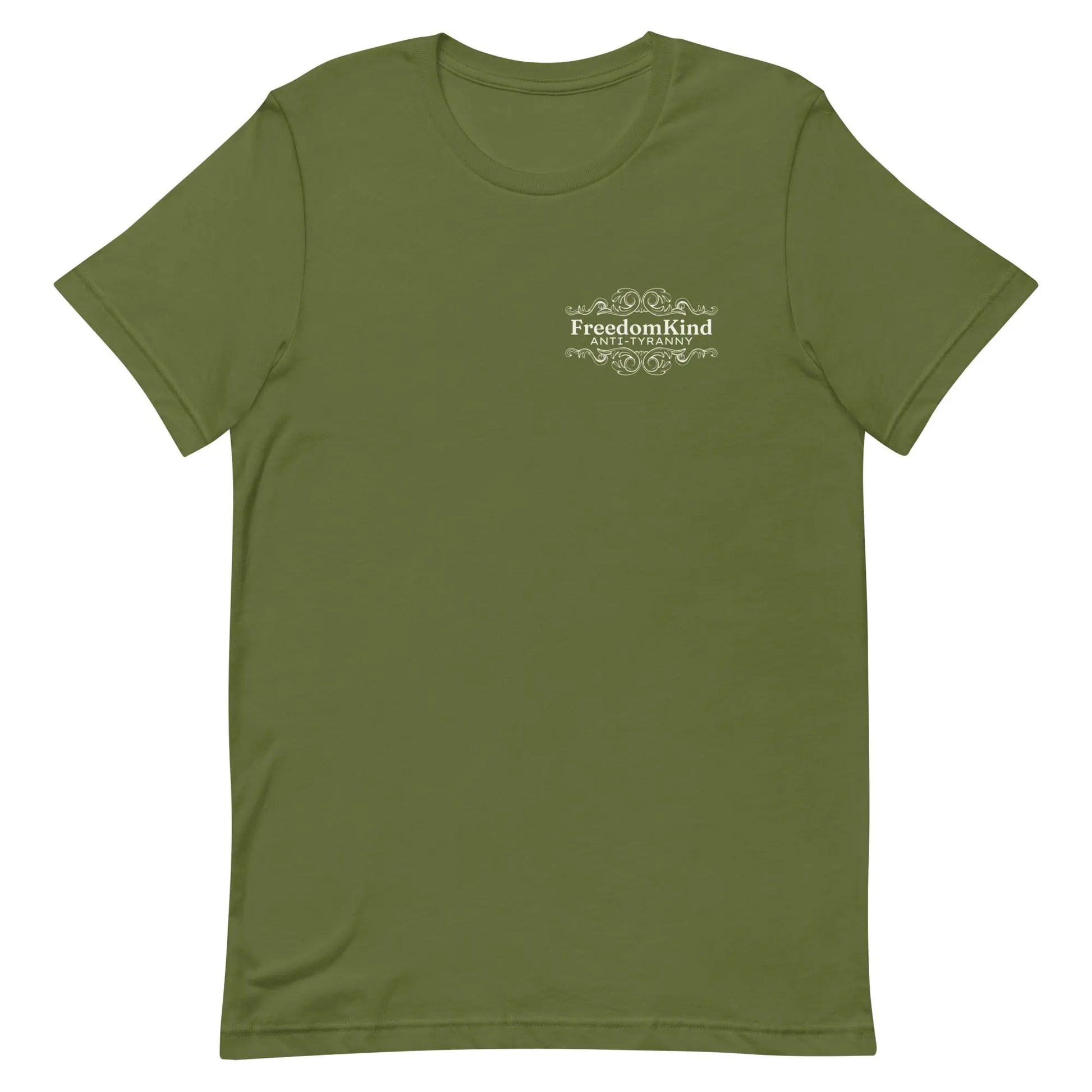 Freedom Kind Anti - Tyranny Scroll Logo T-shirt - Image #7