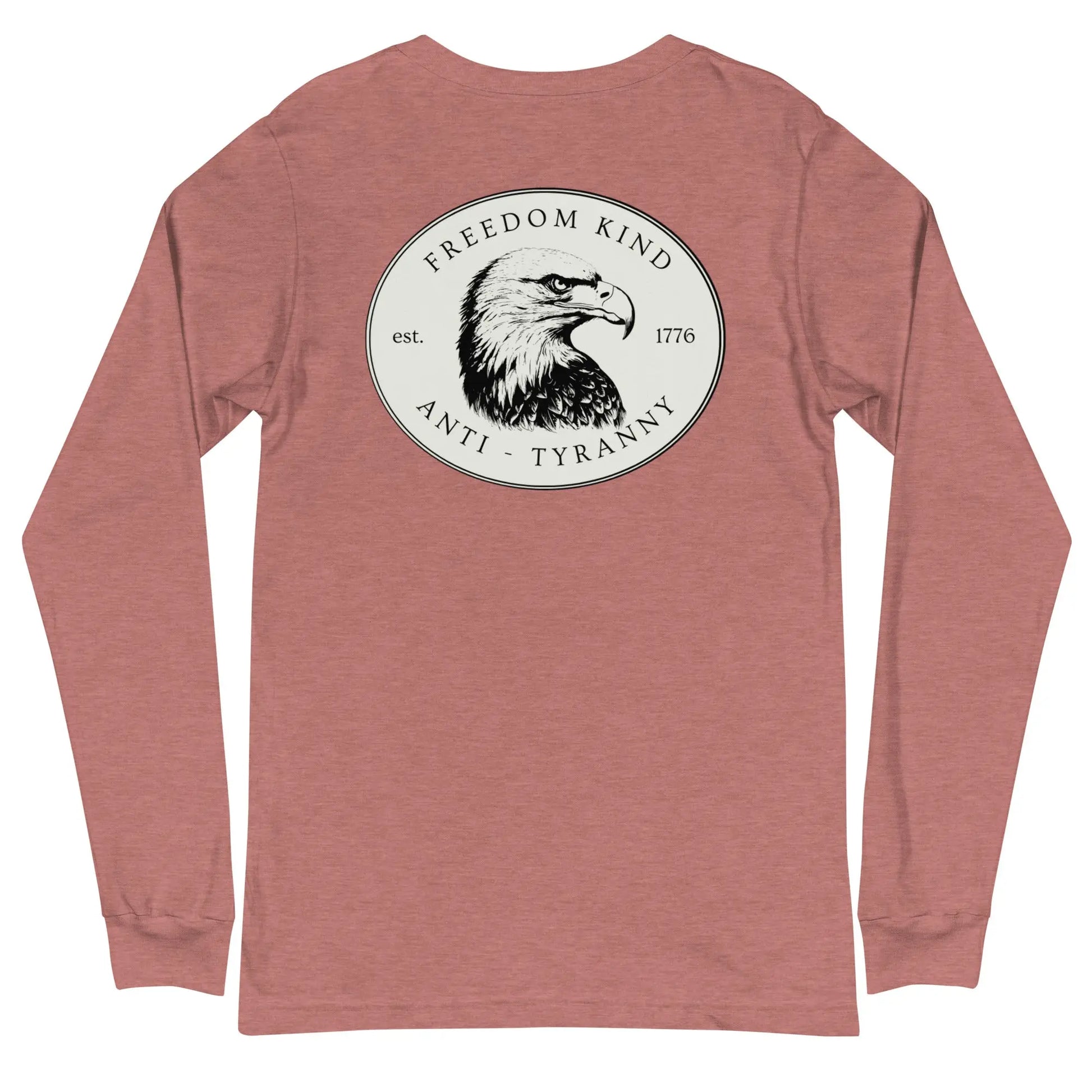 Freedom Kind Bald Eagle Logo Long Sleeve Tee - Image #24
