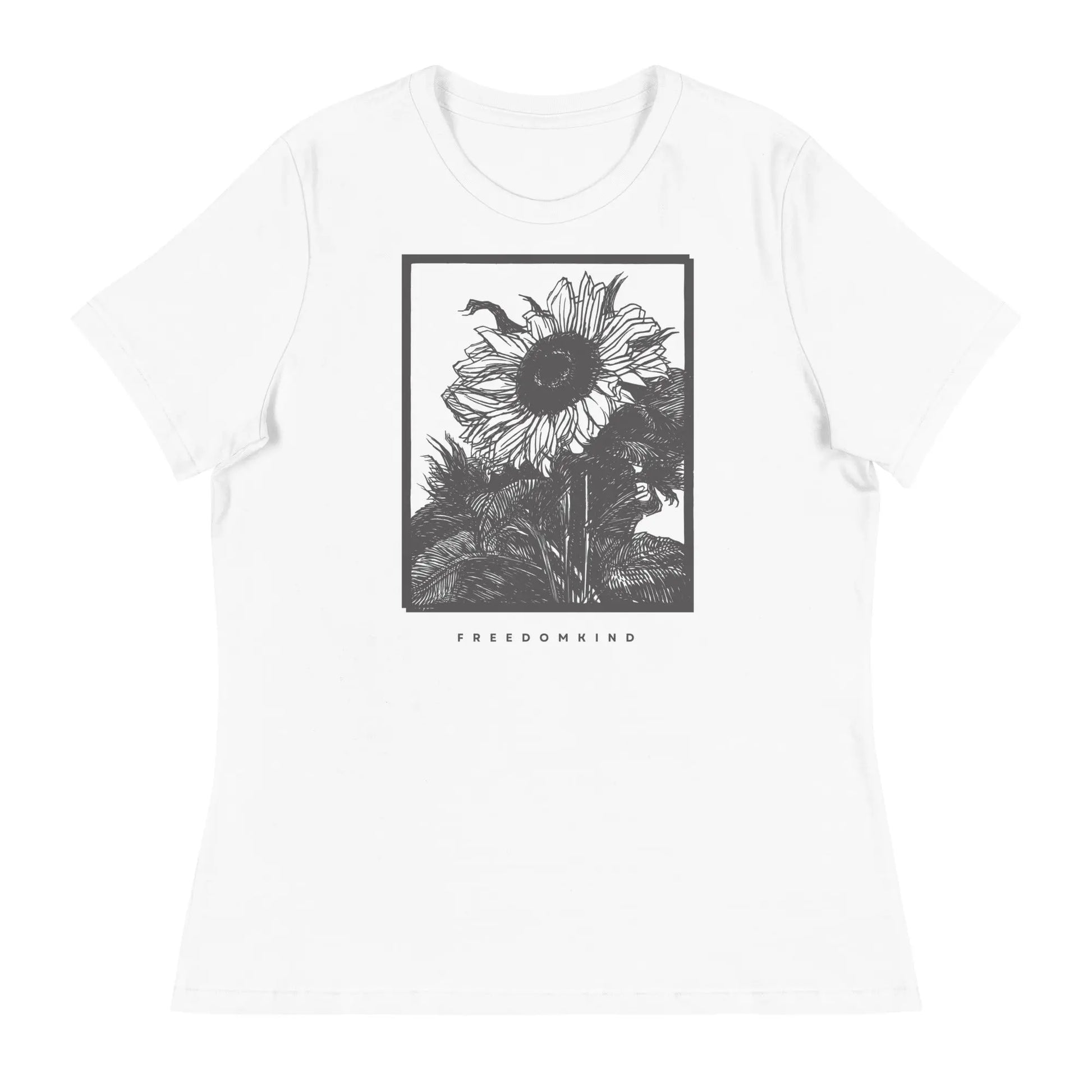 Women's Relaxed T-Shirt with Sunflower Design | Freedom Kind Apparel - Image #27