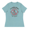 'No Drag In Our Schools' | Women's Relaxed T-Shirt - Heather Blue Lagoon