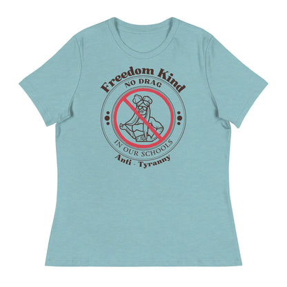 Women's Relaxed T-Shirt - 'No Drag In Our Schools' | Freedom Kind - Image #5