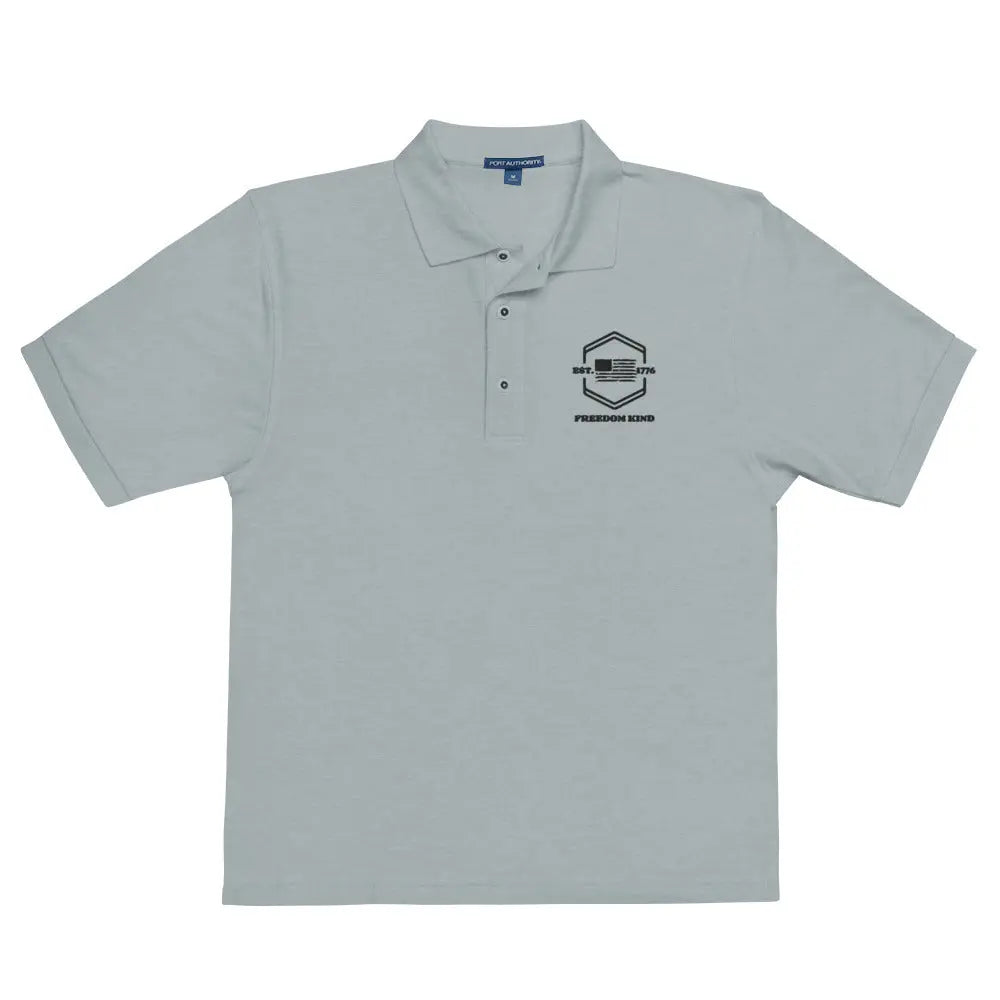 Men's Premium Polo: 1776 American Flag Design | Freedom Kind - Image #1