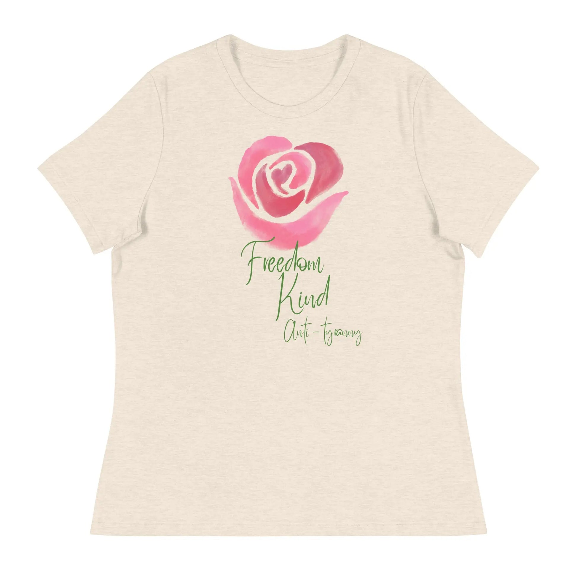 Women's Relaxed T-Shirt with Rose Design | Freedom Kind Apparel - Image #27