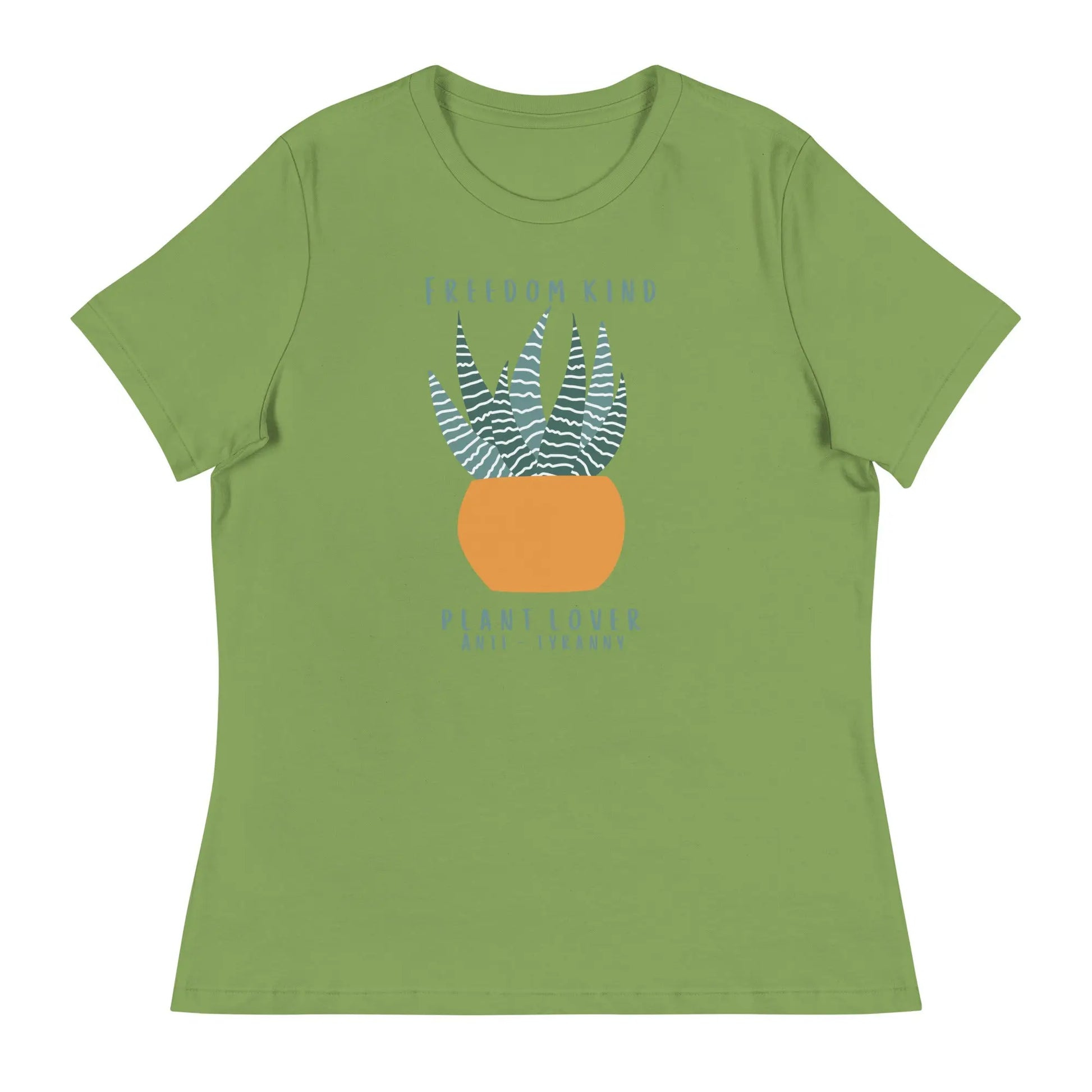 Women's Relaxed T-Shirt: Plant Lover Anti-Tyranny | Freedom Kind Apparel - Image #9