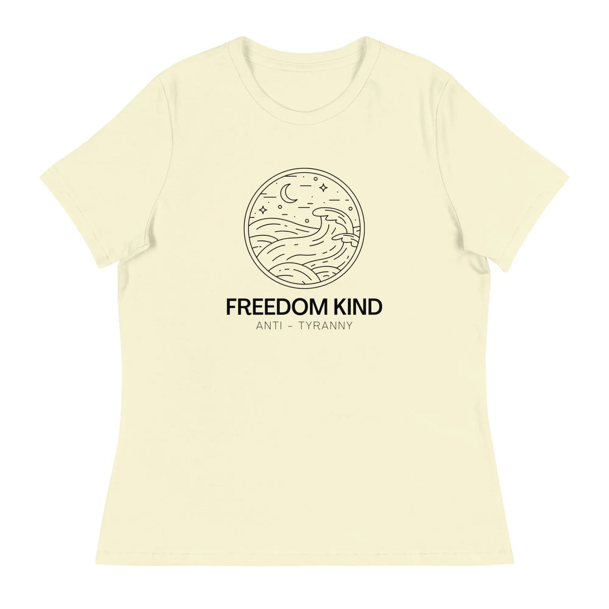 Women's Relaxed T-Shirt: Night Seas | Freedom Kind Apparel - Image #25