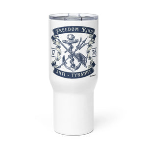 Anchor Trident Travel Mug With Handle | Freedom Kind - Image #1