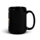 Unwavering Christian Jesus Cross | Freedom Kind Black Glossy Mug - Image #5