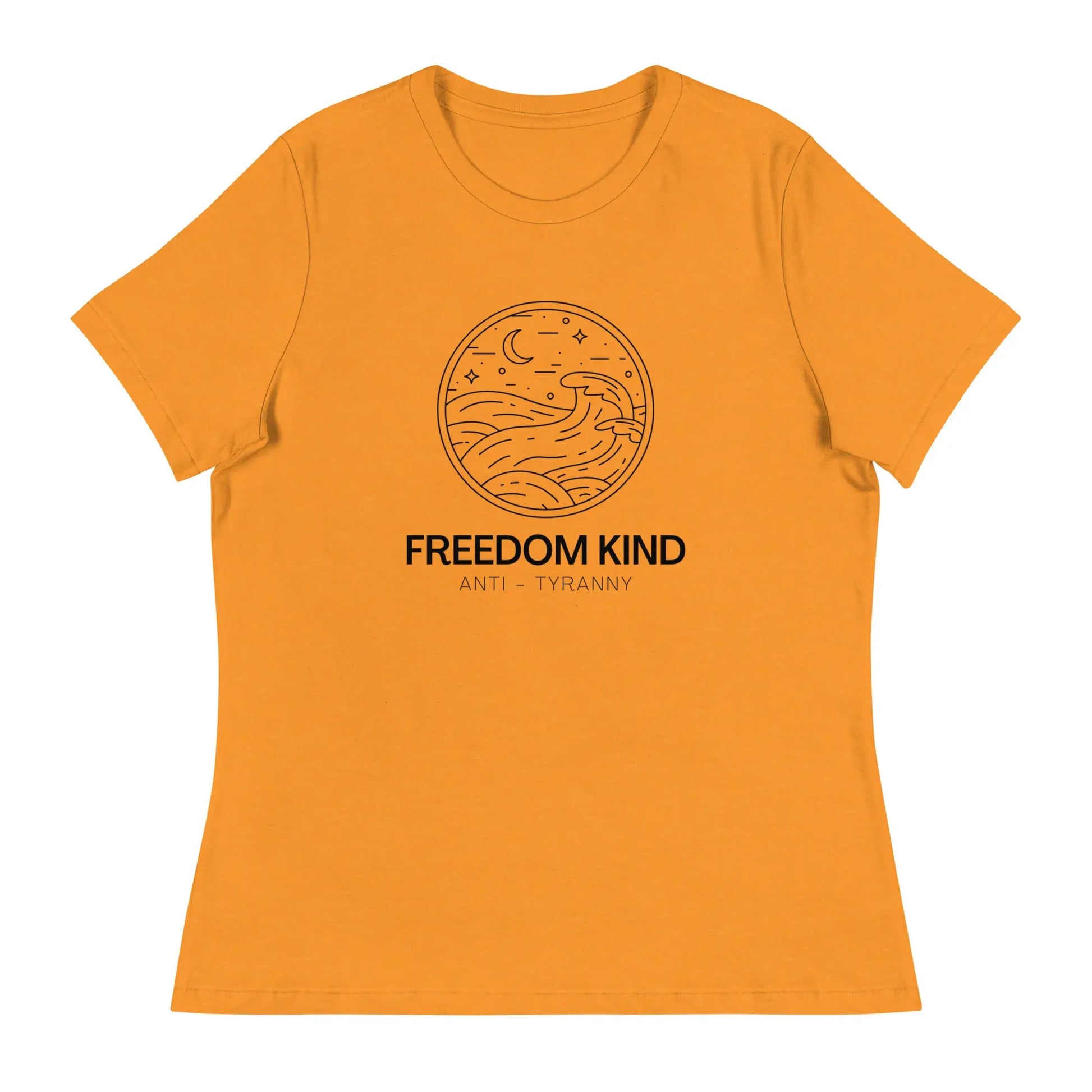 Women's Relaxed T-Shirt: Night Seas | Freedom Kind Apparel - Image #12