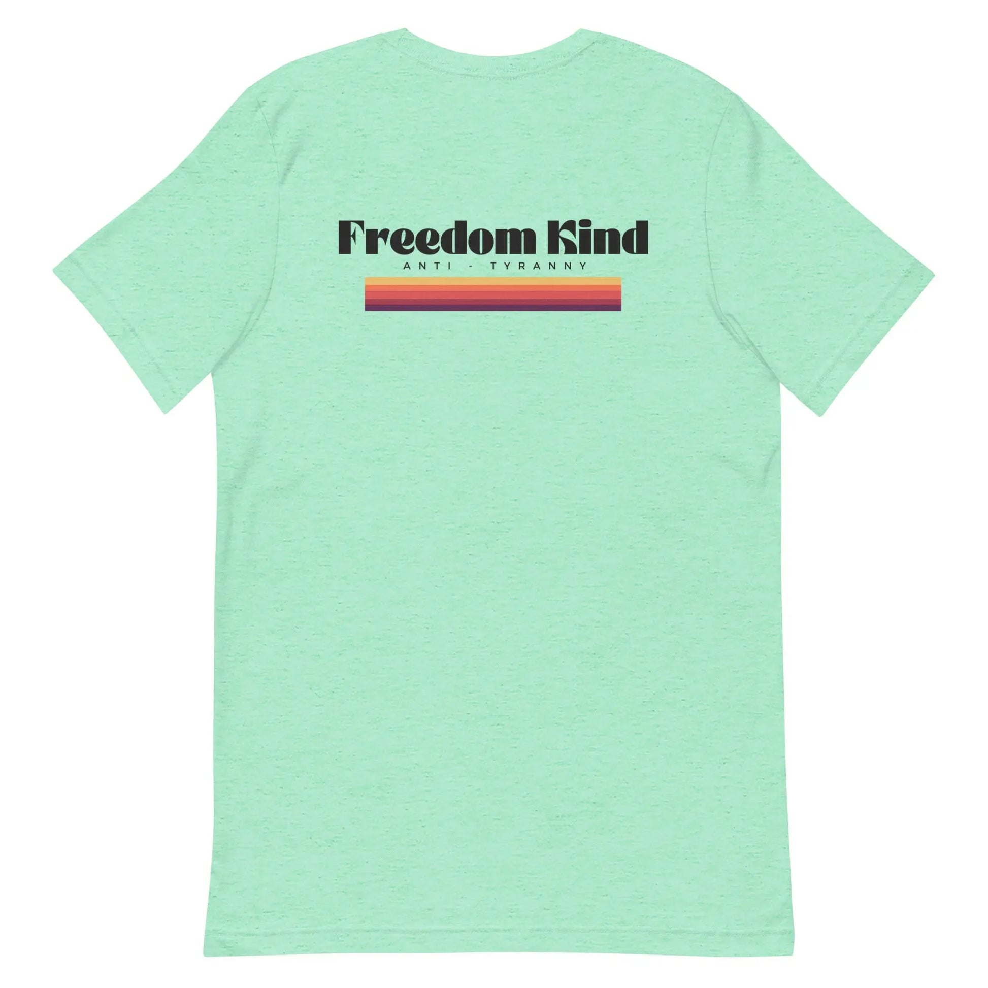 Freedom Kind Anti - Tyranny Sunset Banner T-shirt - Image #24