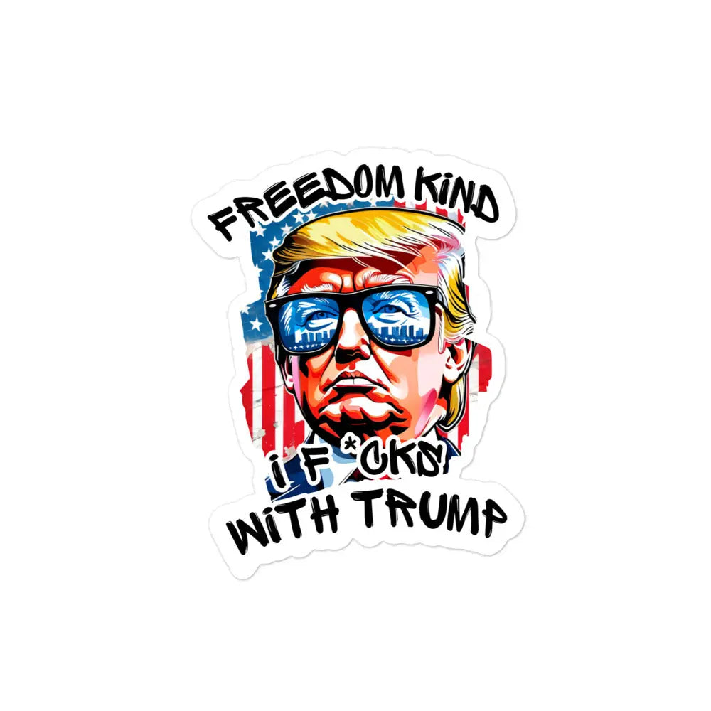 I F*ucks With Trump | Bubble-free Stickers - Image #3