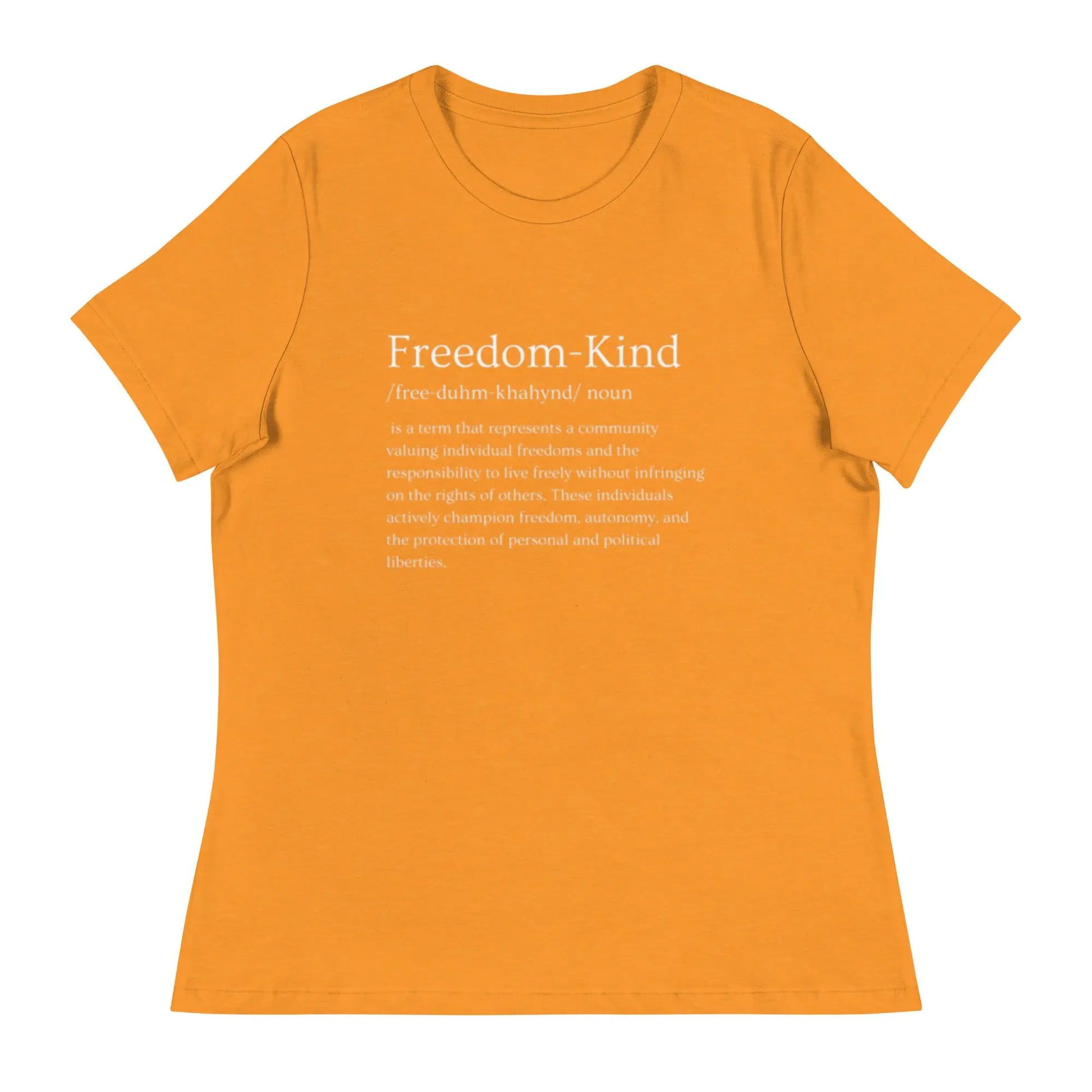 Freedom Kind Definition Women's Relaxed T-Shirt - Image #9