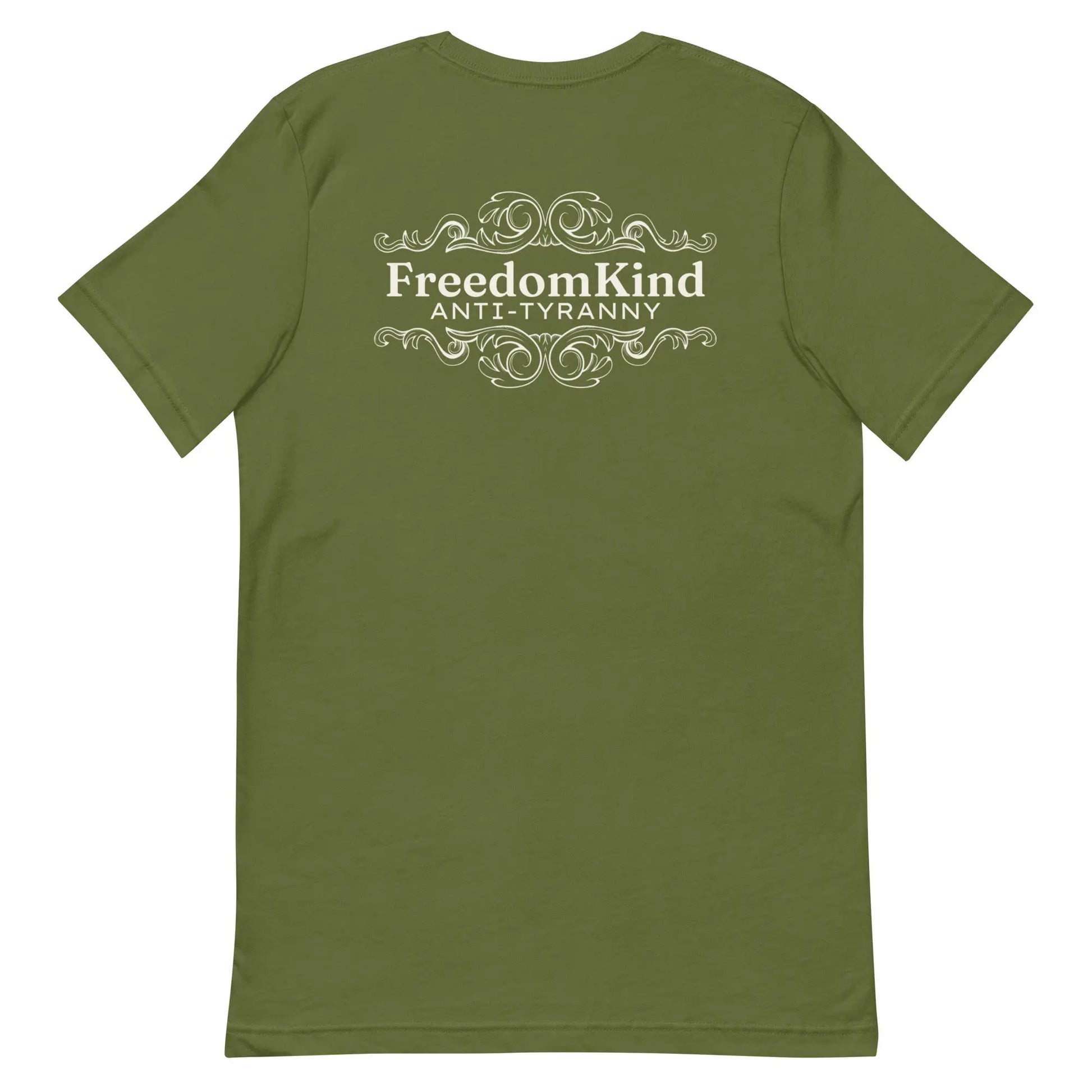 Freedom Kind Anti - Tyranny Scroll Logo T-shirt - Image #8