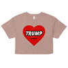 Love Trump | Women’s crop top - Hazy Pink