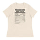 FK Food Label Women's Relaxed T-Shirt | Freedom Kind Apparel - Image #22