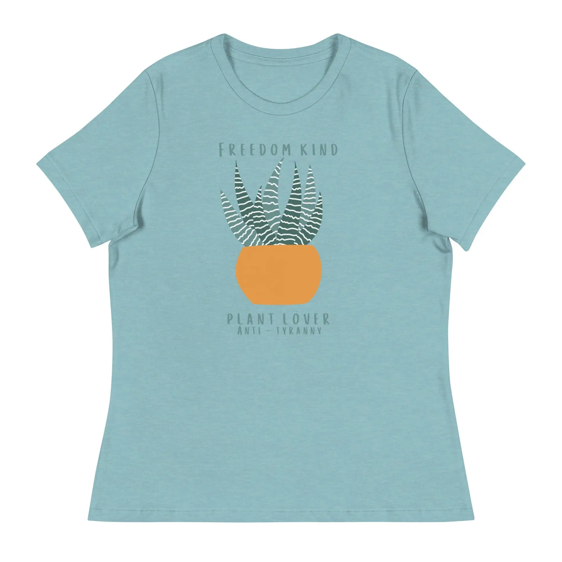 Women's Relaxed T-Shirt: Plant Lover Anti-Tyranny | Freedom Kind Apparel - Image #10
