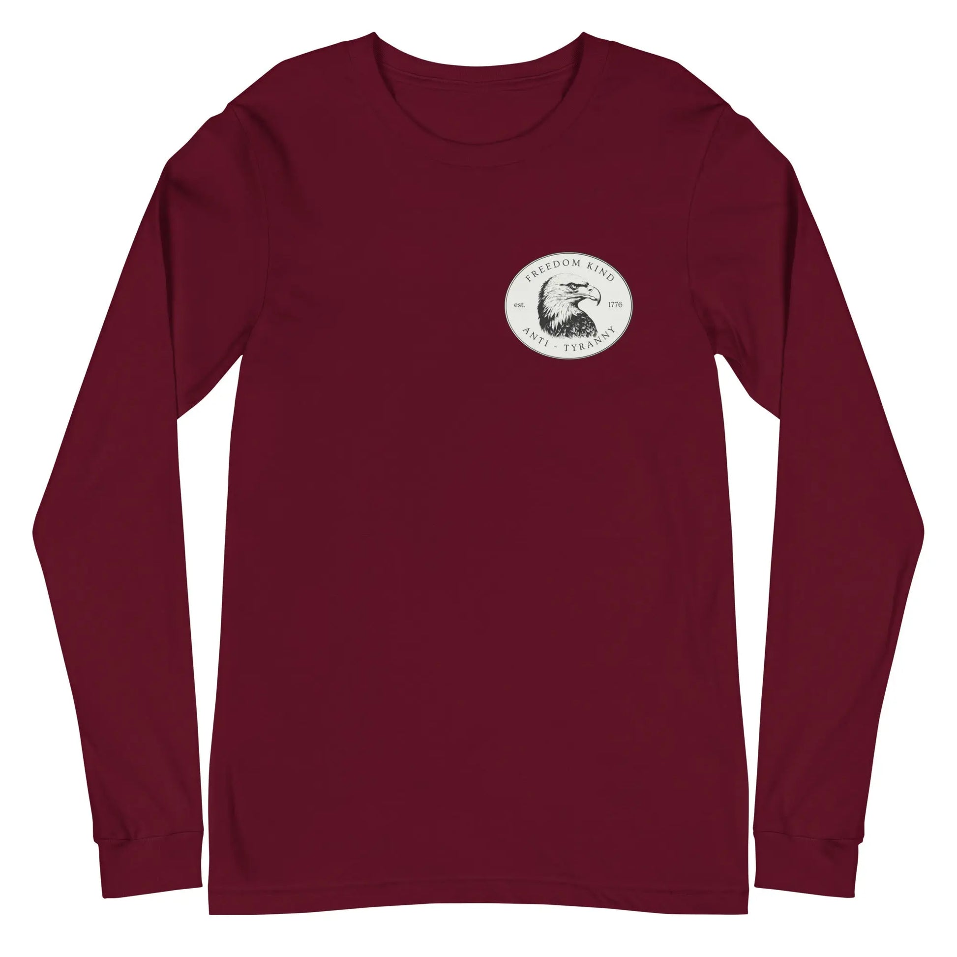 Freedom Kind Bald Eagle Logo Long Sleeve Tee - Image #6