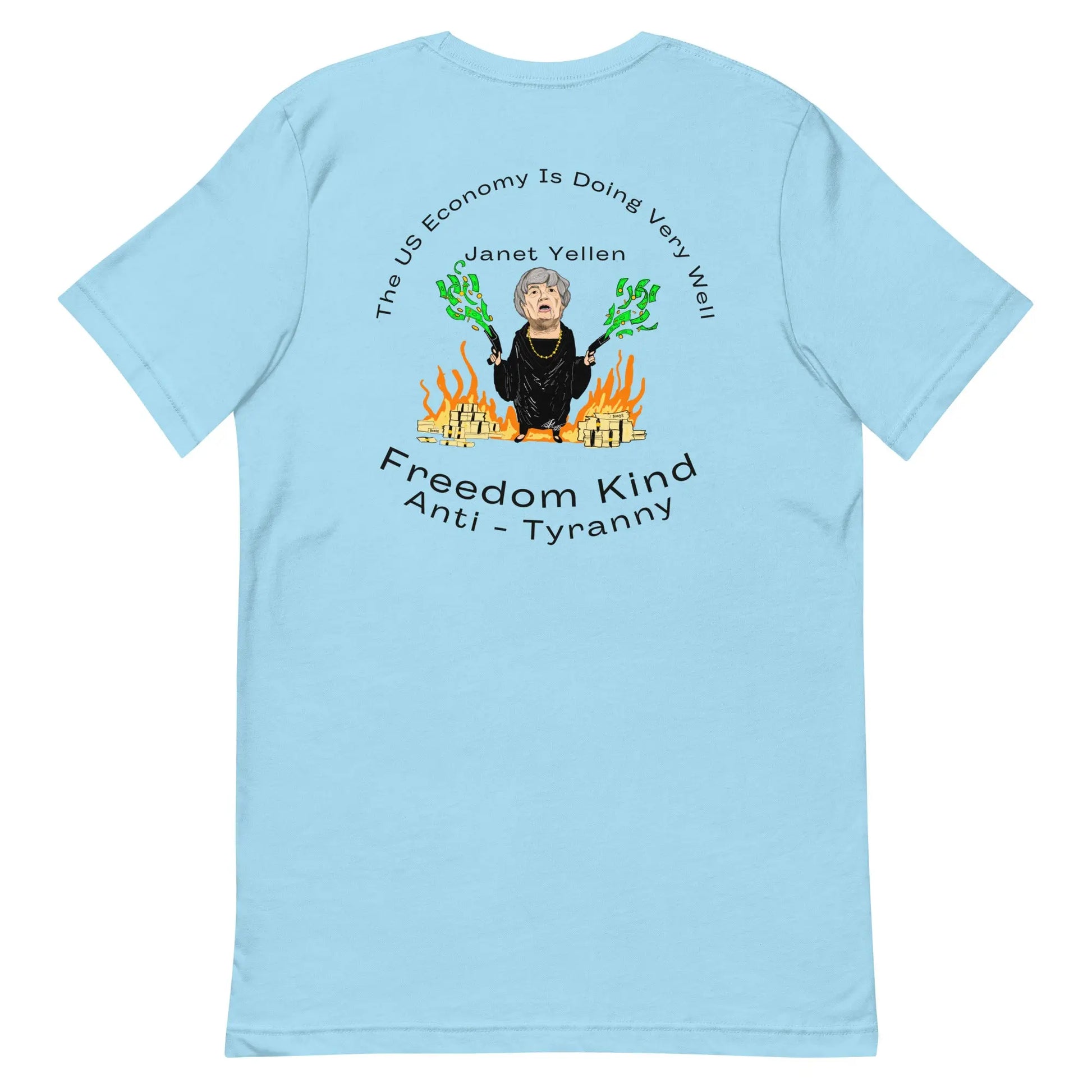 The US Economy Is Doing Very Well." - Janet Yellen | Men's T-shirt - Image #22