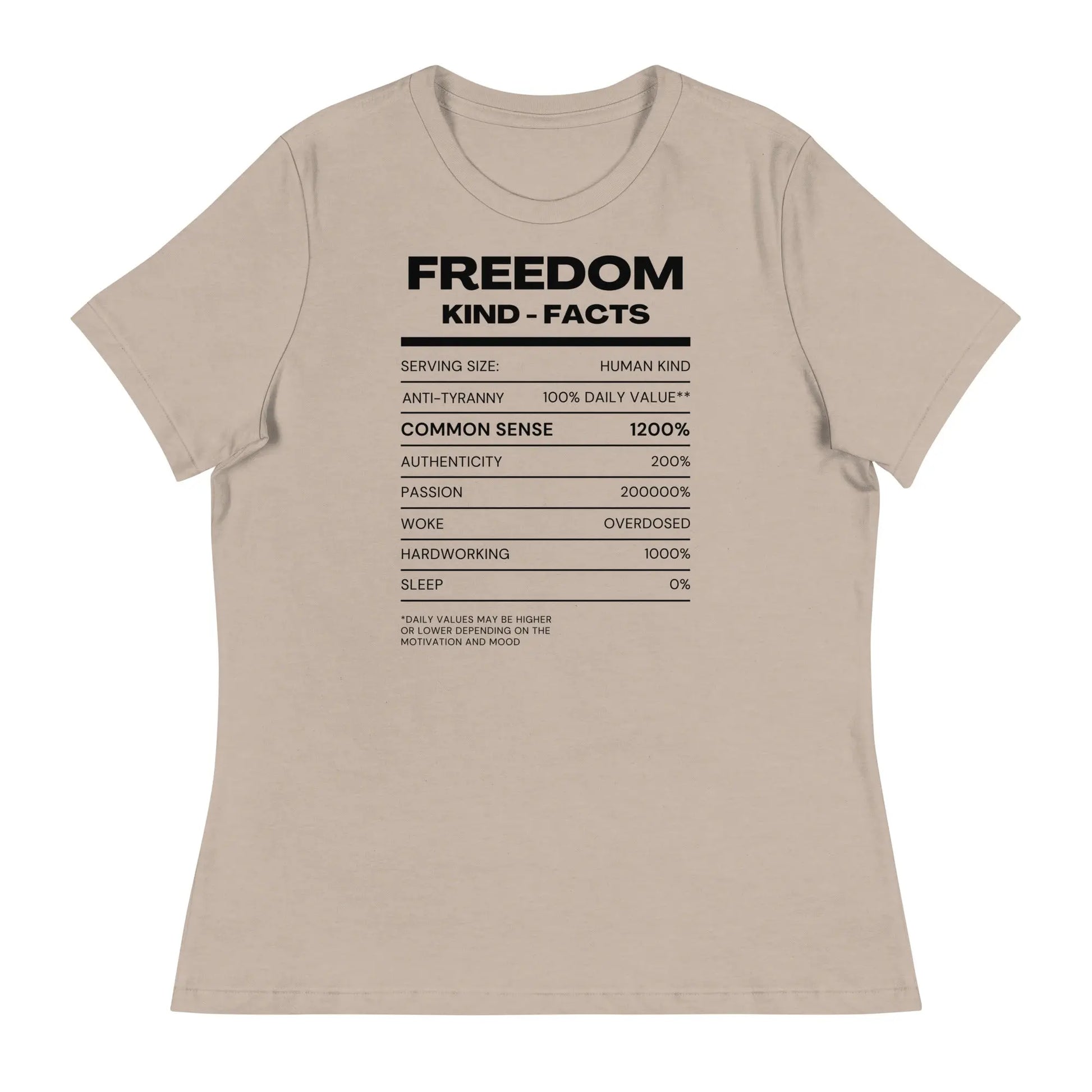 FK Food Label Women's Relaxed T-Shirt | Freedom Kind Apparel - Image #16
