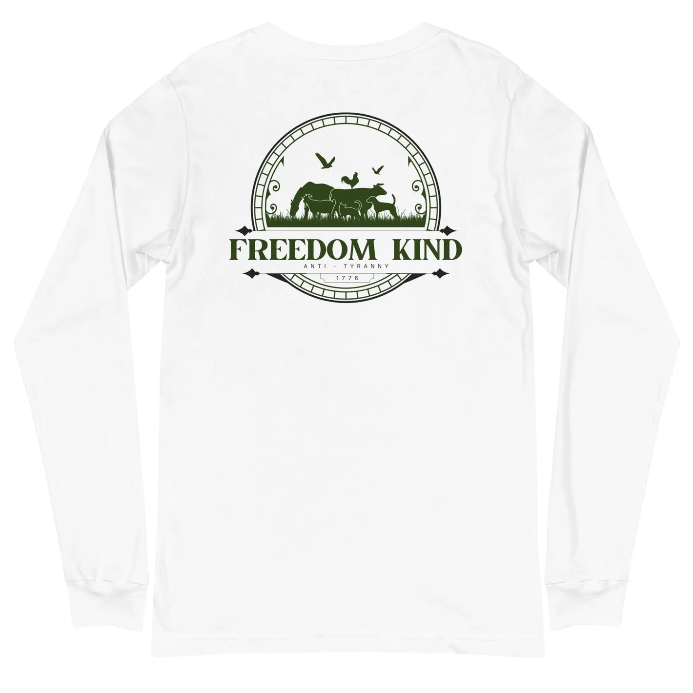 Unisex Long Sleeve Tee: Farm Theme | Freedom Kind Apparel - Image #1
