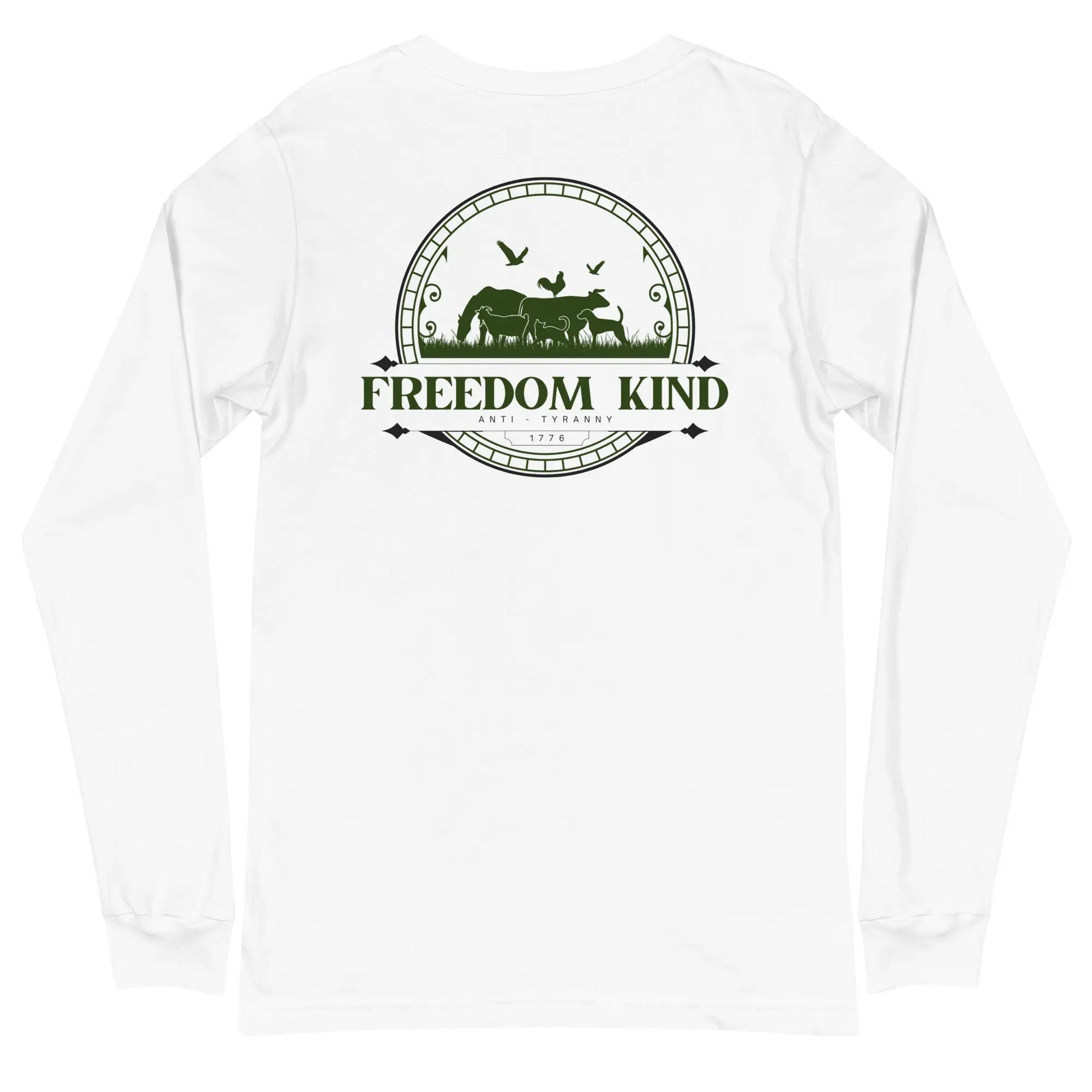 Unisex Long Sleeve Tee: Farm Theme | Freedom Kind Apparel - Image #1