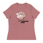 Freedom Kind Anti - Tyranny Peonies Women's Relaxed T-Shirt - Image #8