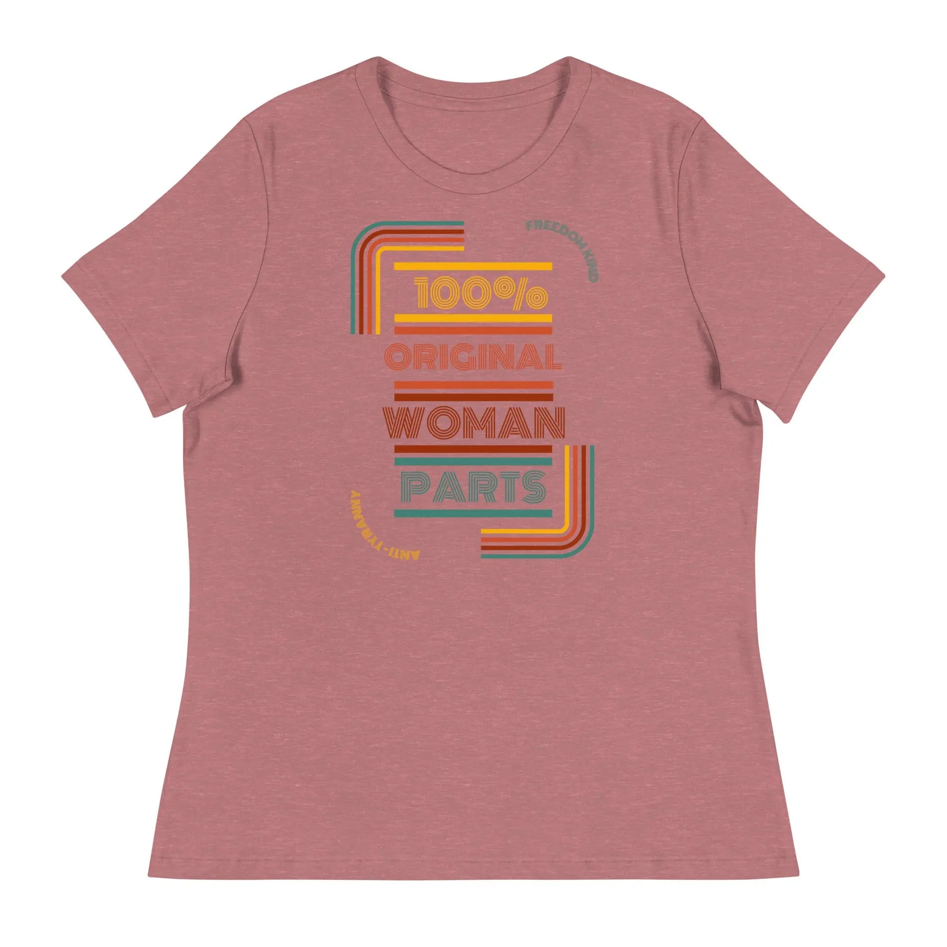 100% Original Woman Parts Women's Relaxed T-Shirt | Freedom Kind Apparel - Image #4