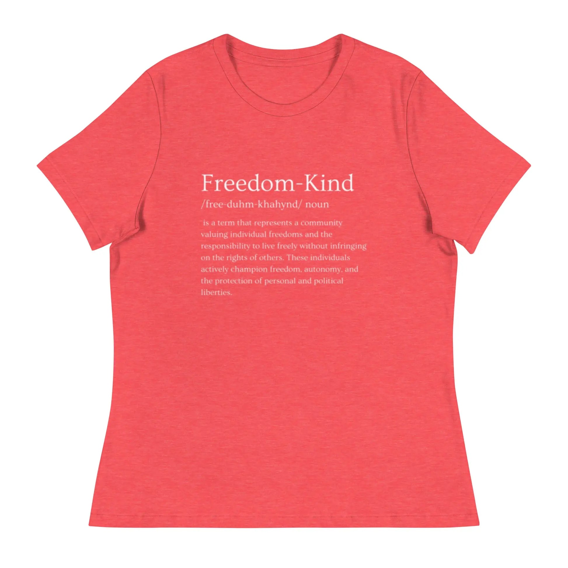 Freedom Kind Definition Women's Relaxed T-Shirt - Image #5