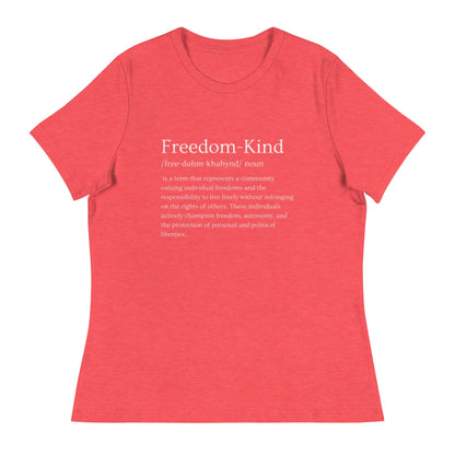 Freedom Kind Definition Women's Relaxed T-Shirt - Image #5
