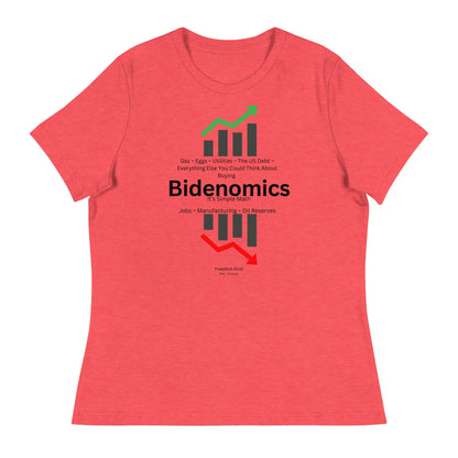 Women's Relaxed T-Shirt: Bidenomics 'It's Simple Math' | Freedom Kind Apparel - Image #5