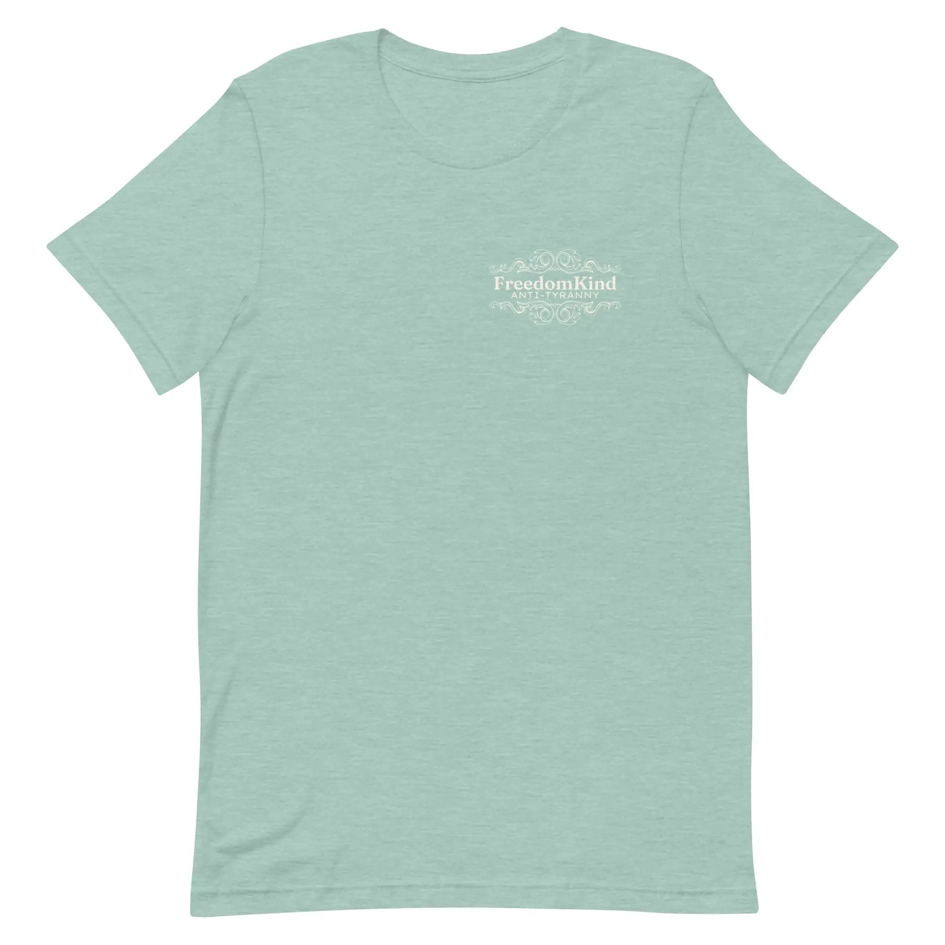 Freedom Kind Anti - Tyranny Scroll Logo T-shirt - Image #21