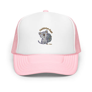 Freedom Kind Anti - Tyranny Kitten Girls Women's Foam trucker hat - Image #1