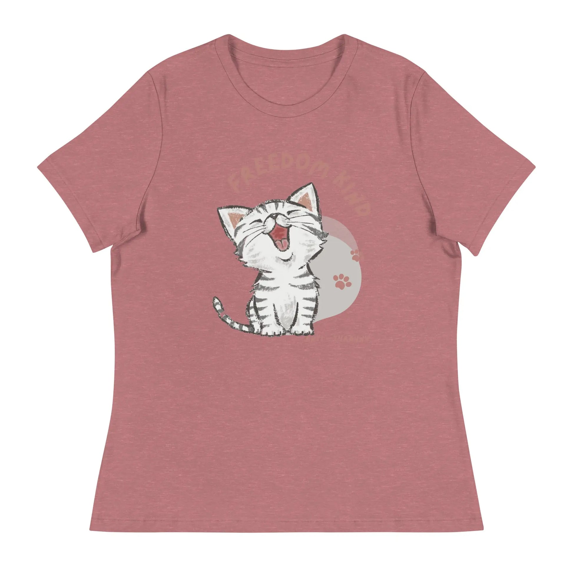 Freedom Kind Anti - Tyranny Kitten Women's Relaxed T-Shirt - Image #12