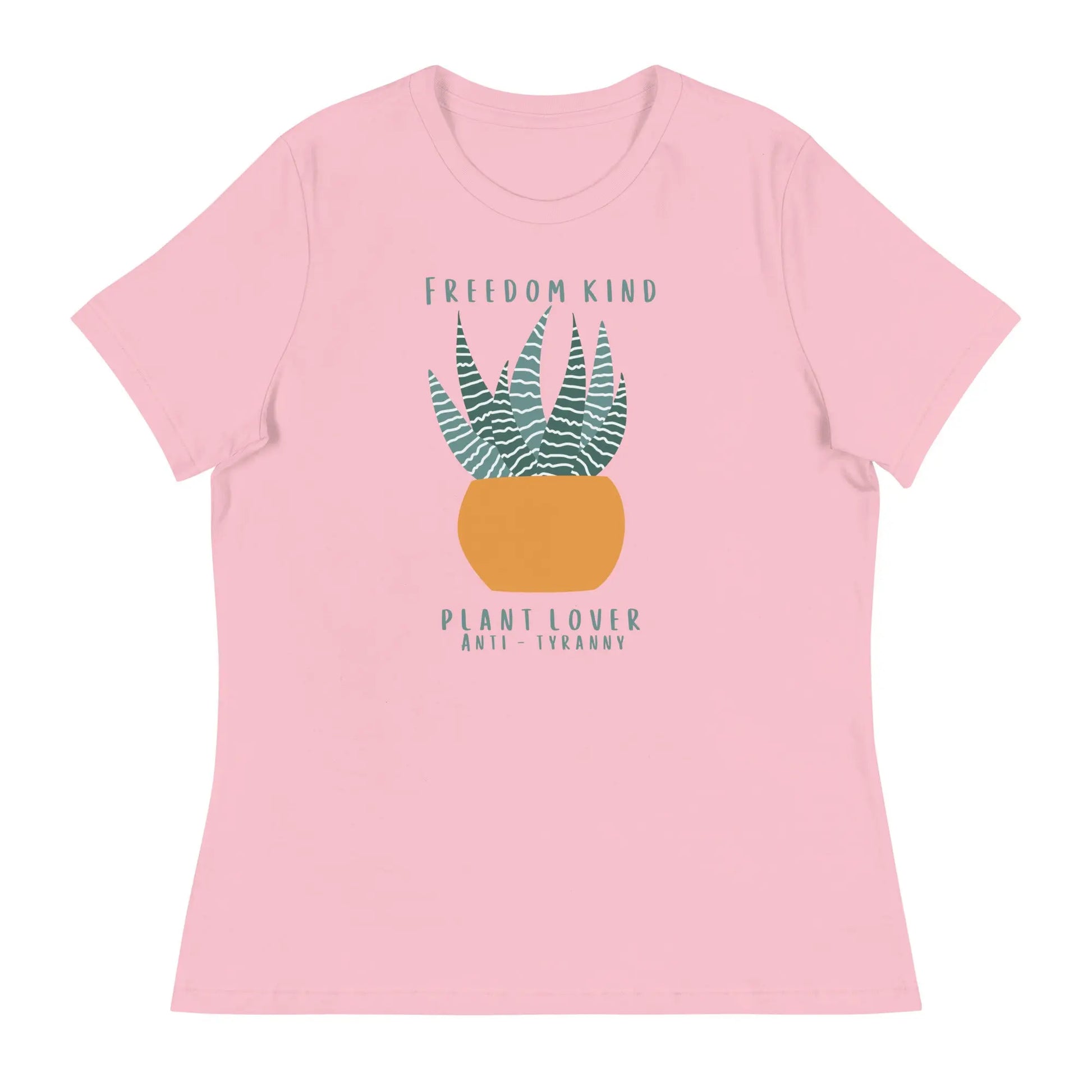 Women's Relaxed T-Shirt: Plant Lover Anti-Tyranny | Freedom Kind Apparel - Image #13