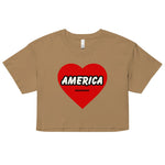 Love America | Women’s crop top - Image #3