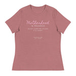 Women's Relaxed T-Shirt: 'Motherhood in Progress' | 'I'm Not Carrying an Egg, It's a Baby!' | Freedom Kind - Image #4