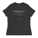 Women's Relaxed T-Shirt: 'Motherhood in Progress' | 'I'm Not Carrying an Egg, It's a Baby!' | Freedom Kind - Image #2