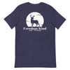 Moonlit Buck | Men's T-shirt - Heather Midnight Navy