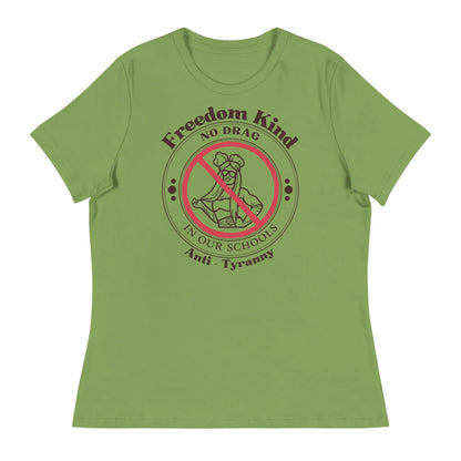 Women's Relaxed T-Shirt - 'No Drag In Our Schools' | Freedom Kind - Image #3